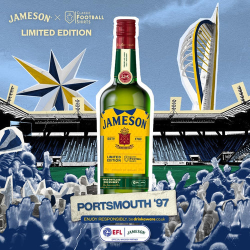 Jameson Irish Whiskey x Portsmouth FC ‘97 Football Limited Edition Bottle - Collection Only