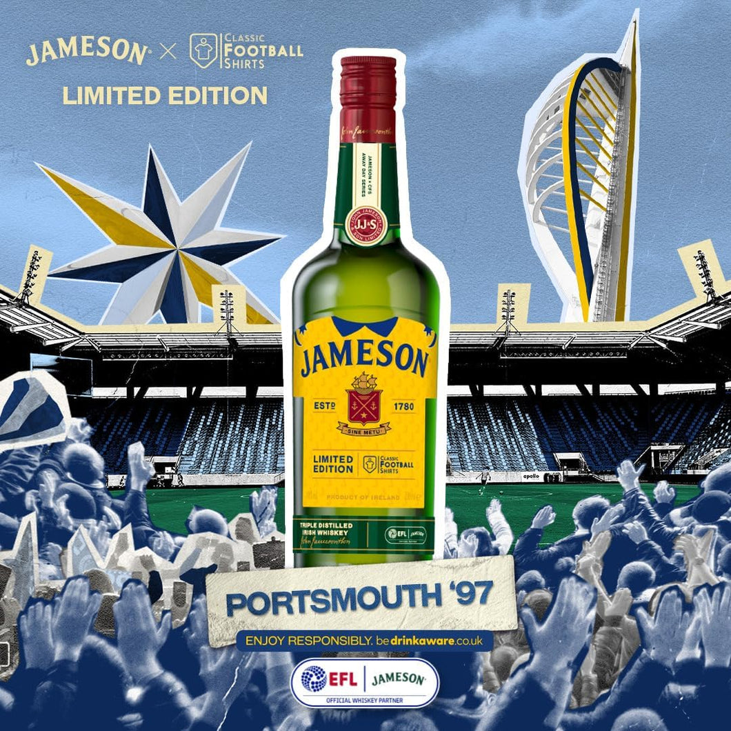 Jameson Irish Whiskey x Portsmouth FC ‘97 Football Limited Edition Bottle - Collection Only